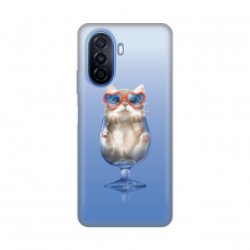 Futrola Silikonska Print za Huawei Y70/Y70 Plus Funny Cat