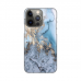 Futrola Silikonska Print za iPhone 13 Pro Blue Gold Marble
