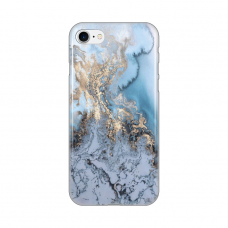 Futrola Silikonska Print za iPhone 7/8/SE (2020) Blue Gold Marble