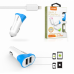 Auto punjac LDNIO C332 dual USB 3.4A sa iPhone 6/6S kablom plavi Auto punjac LDNIO C332 dual USB 3.4A sa iPhone 6/6S kablom plavi