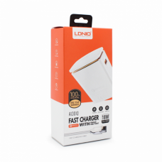 Kucni punjac LDNIO A2219 2xUSB 5V 2.4A 12W sa Type C kablom beli Kucni punjac LDNIO A2219 2xUSB 5V 2.4A 12W sa Type C kablom beli
