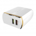Kucni punjac LDNIO A2502Q Quick Charge 3.0 2xUSB 5V 2.4A sa type C kablom beli Kucni punjac LDNIO A2502Q Quick Charge 3.0 2xUSB 5V 2.4A sa type C kablom beli