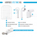 Bluetooth slusalice Airpods i7s TWS crvene HQ Bluetooth slusalice Airpods i7s TWS crvene HQ