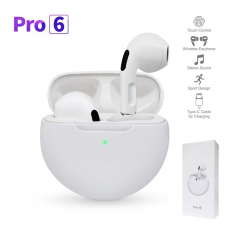 Bluetooth slusalice Airpods Pro6 bele HQ Bluetooth slusalice Airpods Pro6 bele HQ