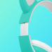 Bluetooth slusalice Cat Ear mint