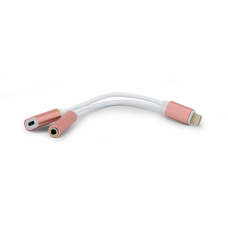 Iphone lightning adapter za slusalice i punjenje roze Iphone lightning adapter za slusalice i punjenje roze