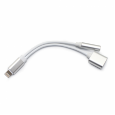 Iphone lightning adapter za slusalice i punjenje srebrni Iphone lightning adapter za slusalice i punjenje srebrni