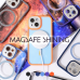 Futrola Magsafe shining za iPhone 13 Pro Max 6.7 siva