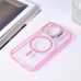 Futrola Magsafe transparent za iPhone 14 Pro 6.1 pink