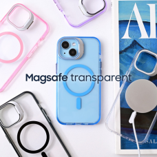 Futrola Magsafe transparent za iPhone 15 Plus 6.7 pink