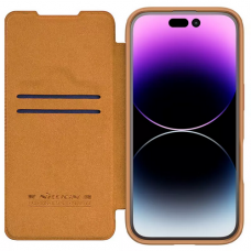 Futrola Nillkin Qin Prop za iPhone 16 6.1 braon Futrola Nillkin Qin Prop za iPhone 16 6.1 braon