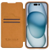 Futrola Nillkin Qin Prop za iPhone 16 Pro 6.3 braon